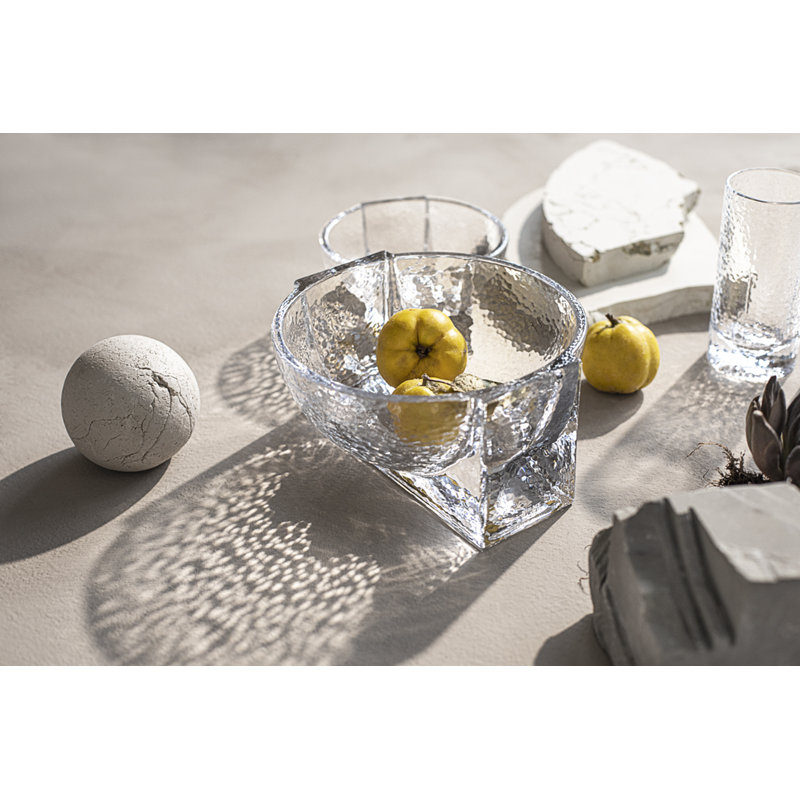 Forma Glass Decorative Bowl, 3.3" H x 6.1" W x 6.1" D