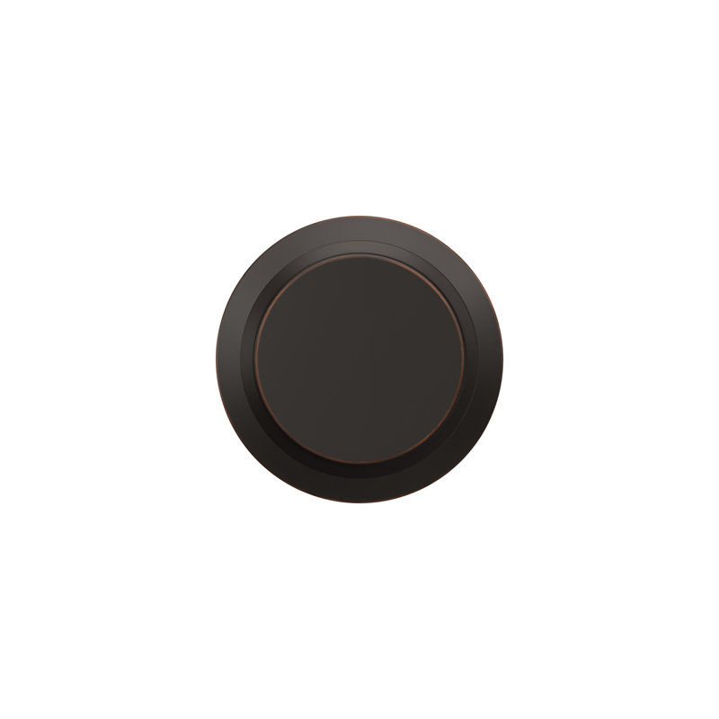 Bowery Single Dummy Knob with Plymouth Trim, Aged Bronze