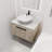 30''Modern Design Float Bathroom Vanity With Ceramic Basin Set