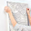 Navarres Stripe Faux Linen Wallpaper-419811146
