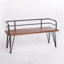 Banc en bois industriel et métal Zion