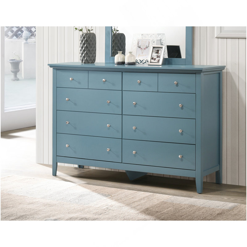 Commode élégante élégante sarcelle pour toute pièce