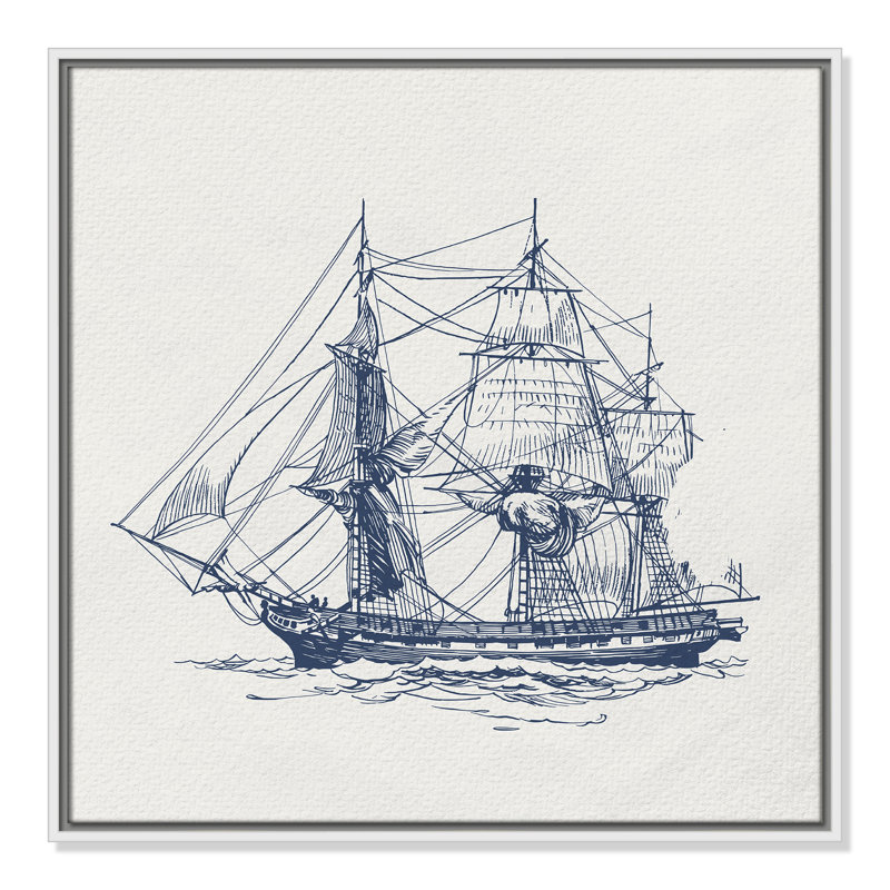 «Into the Sea III» par Kimberly Allen, Blanc, H 25,5 po x l 25,5 po