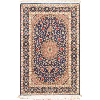 Polin Hand Woven Cotton and Wool Oriental Area Rug