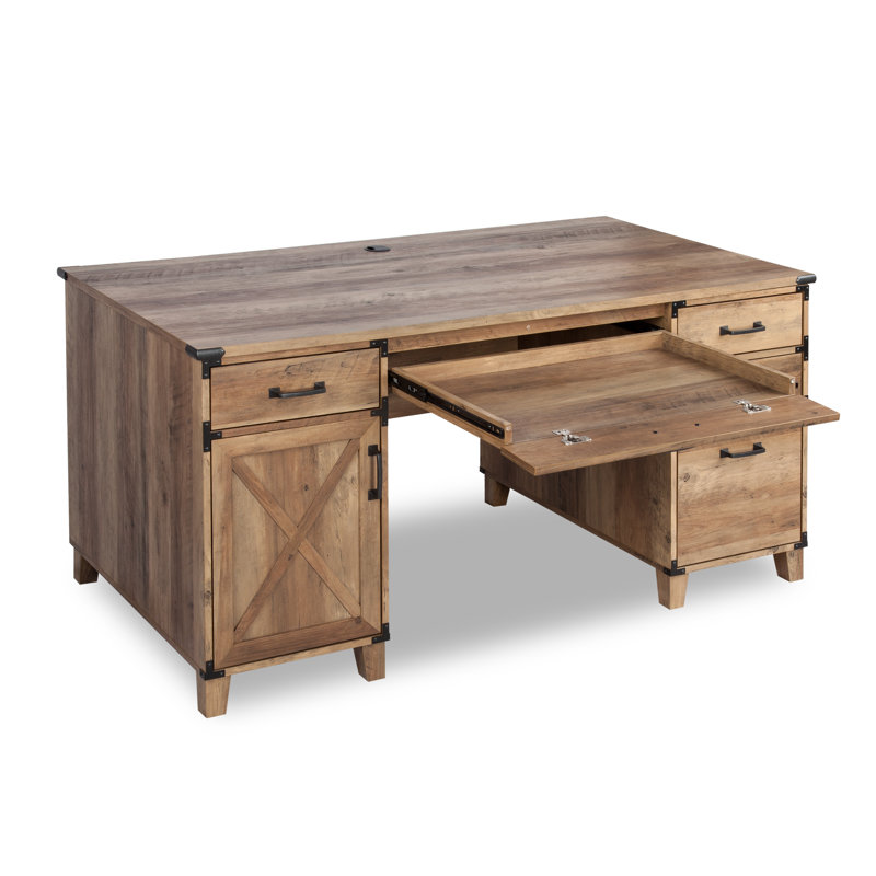 4 Piece Executive Desk Office Set