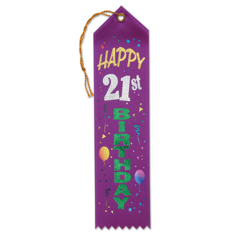 Ruban de joyeux 21e anniversaire
