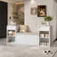 Banc de rangement polyvalent pour entrée avec coussin et compartiments multifonctionnels pour des espaces de vie organisés-304149581