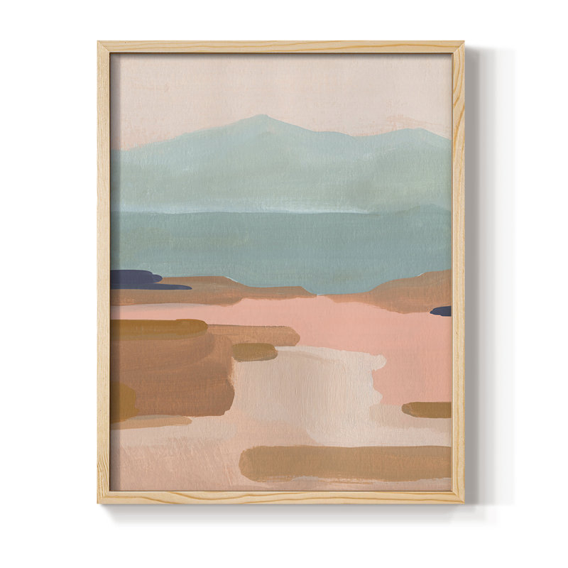 «Desert Sunrise I», reproduction encadrée - bois massif, H 21 po x l 17 po