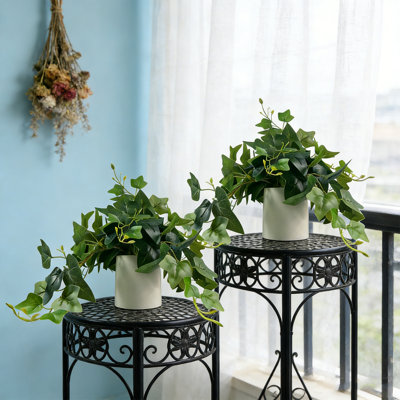 Paquet de 2 plantes artificielles en pot artificiel en pot pour bureau à domicile