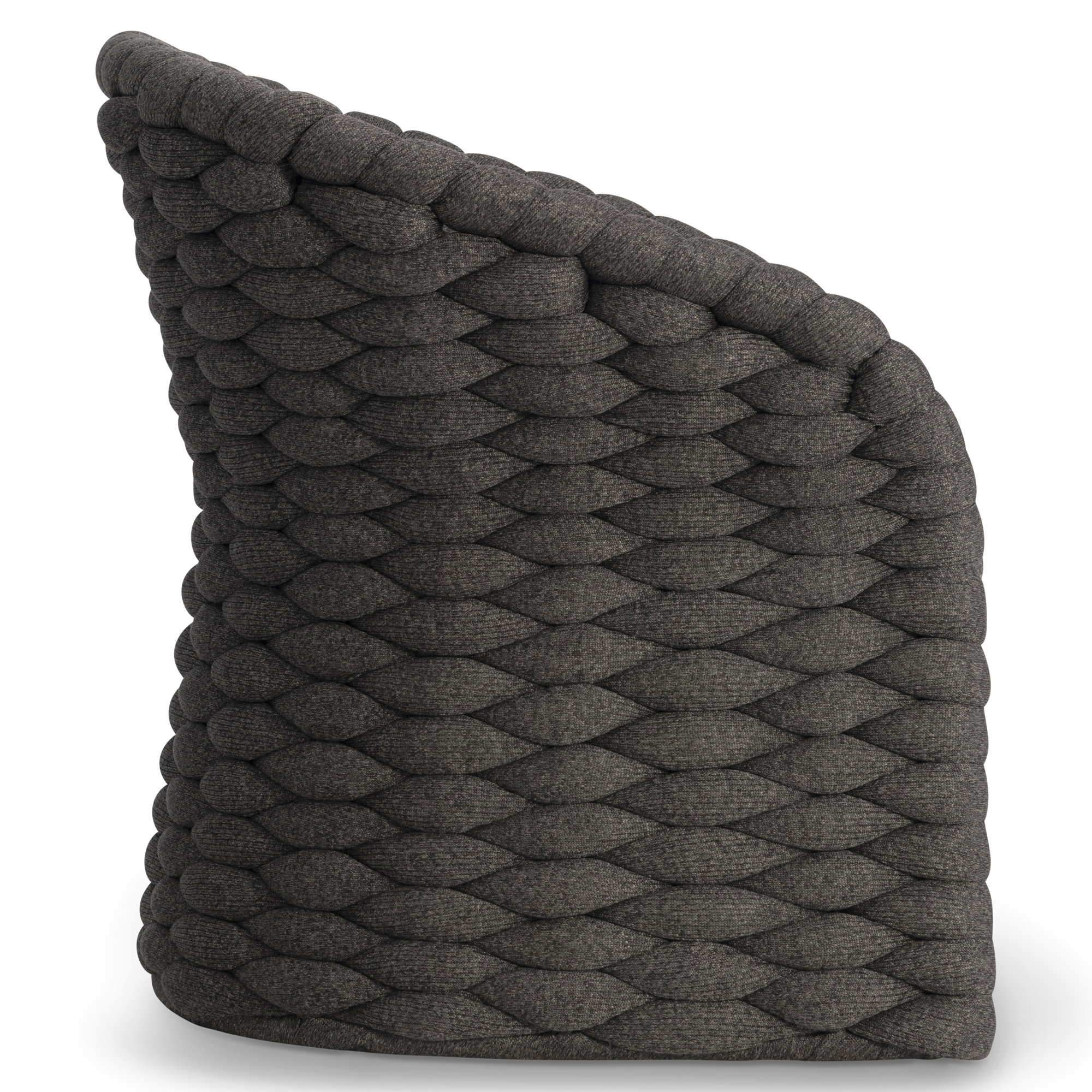 Premium All-Weather Wicker Outdoor Dining Armchair with Sunbrella® Cushion, Black