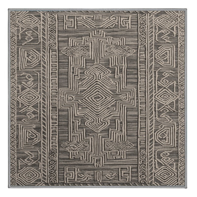 Washable Ancient Symbols Hawaiian Area Rug