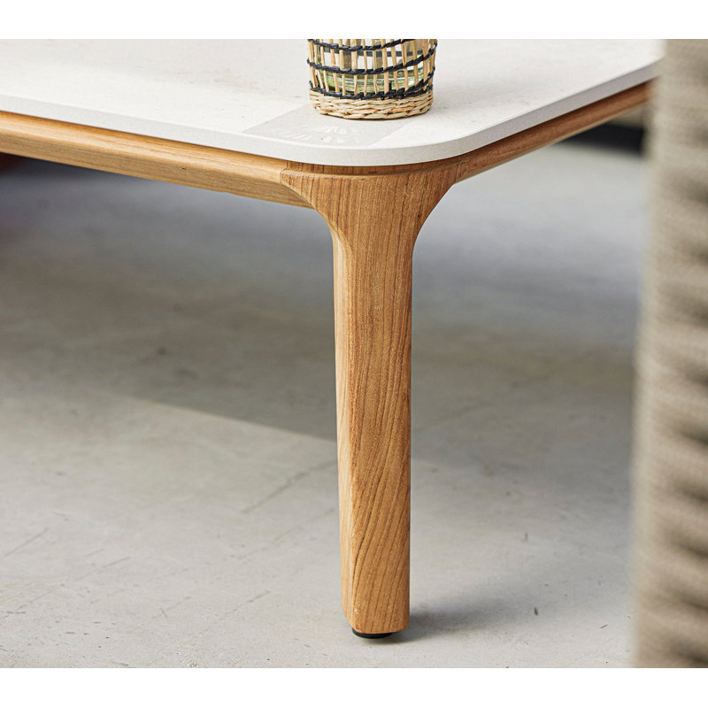 Aspect Rectangular Outdoor Coffee Table , 47.2 " W 23.6 " D, Beige