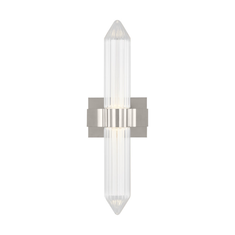 Langston Medium Bath Sconce, Polished Nickel