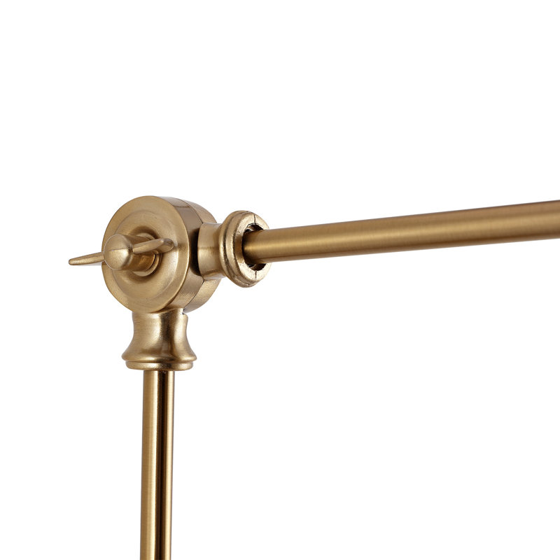 Melstone Wrought Iron Swing Arm Sconce, Gold