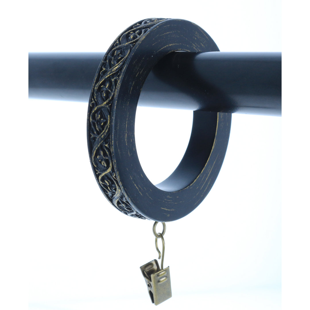 Nathaly Curtain Ring (Set of 8) Alcott Hill® 