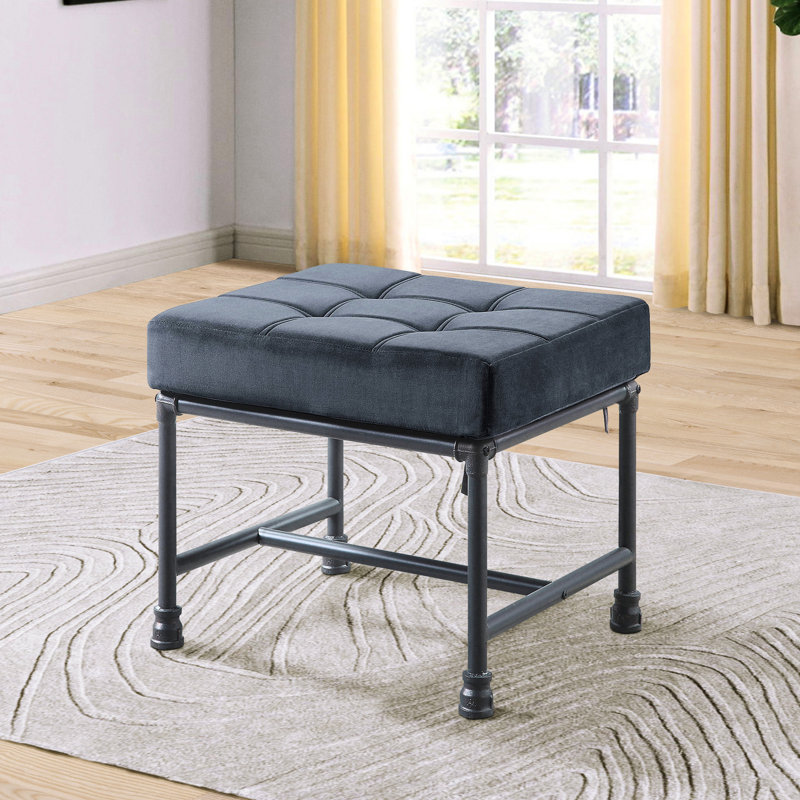 Rectangle gris, décoration de style tuyau d'eau industriel, mousse D20, tuyau de conception confortable pour le salon, espace