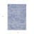 3' X 5' Sky Blue Ivory And Gray Damask Washable Indoor Outdoor Area Rug