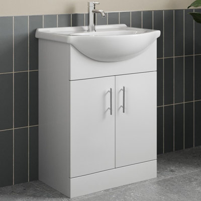 Shelette 65mm Single Bathroom Vanity with Euro Ceramic Basin