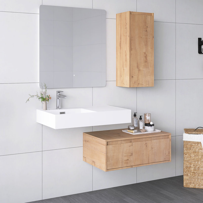 Meuble-lavabo mural 30 po avec résine