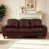 Burgundy Faux Leather
