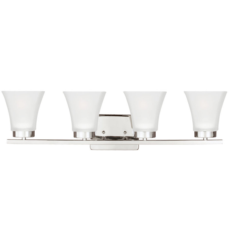 Bayfield Four Light Wall / Bath from Generation Lighting , Chrome, No