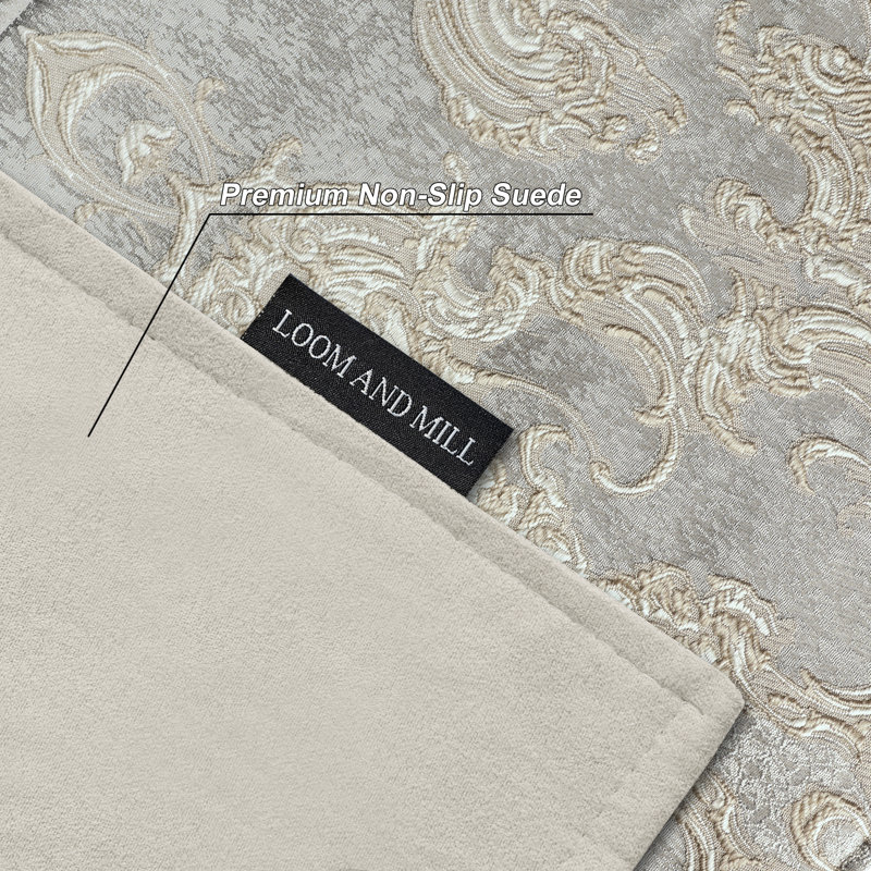 Chemin de table rectangulaire en tissu Mestan, 108 po x 13 po
