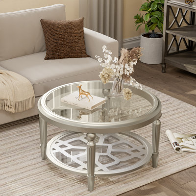 Enzio Glass Top Single Coffee Table
