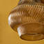 22cm Glass Pendant Light - Gold