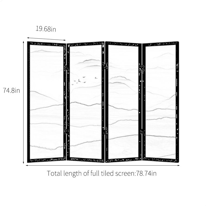 Kharim, H 74,8 po x l 78,74 po x P 1,37 po
