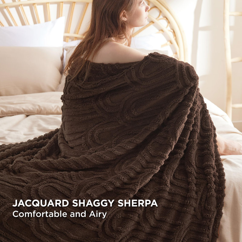 Cozy Winter Collection Bedsure 279gsm Super Soft Cozy Blanket For Bed&Couch GentleSoft™️, Dark Brown, King