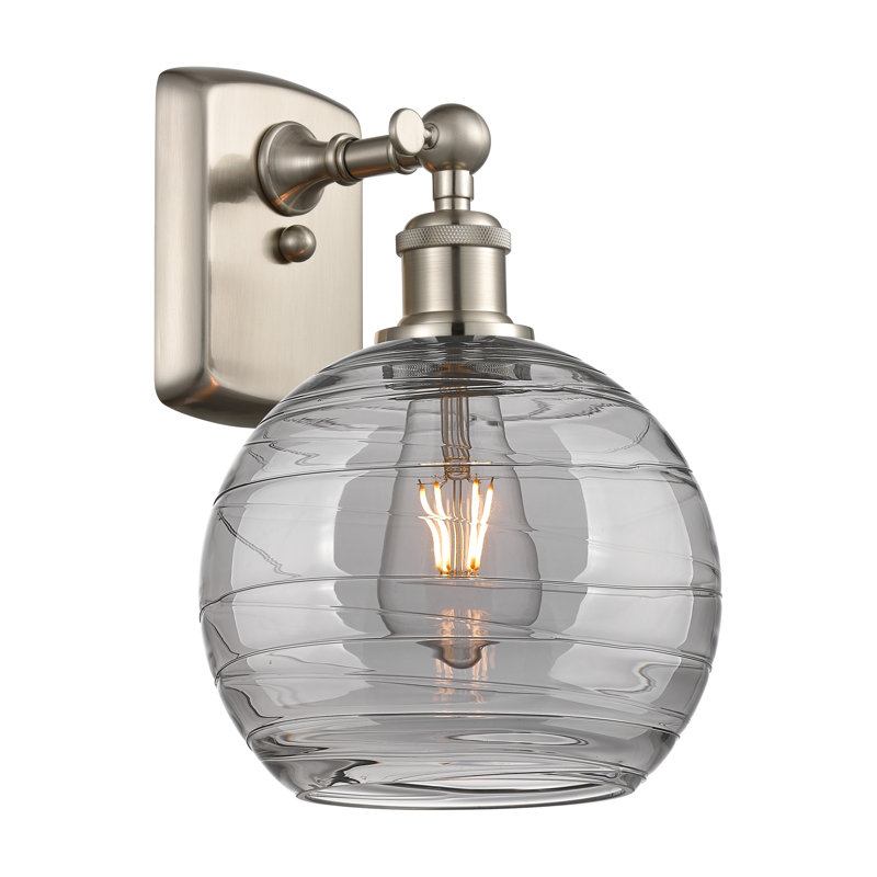 Metter 1 - Light Single Globe Pendant 8SM, Brushed Satin Nickel