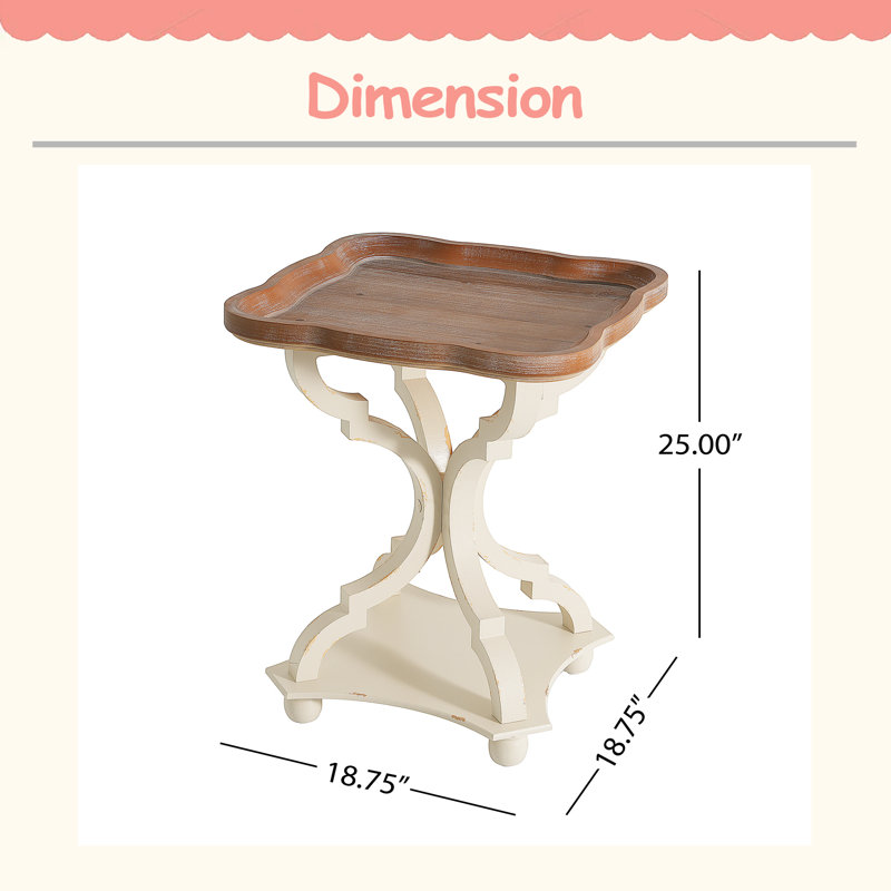 Table d'appoint, Blanc