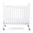 Serenity Compact Fixed-Side Clearview Crib, 2 Panel (White)
