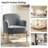 Cleo 26" Wide Contemporary Chair with Recessed Arms-530174134