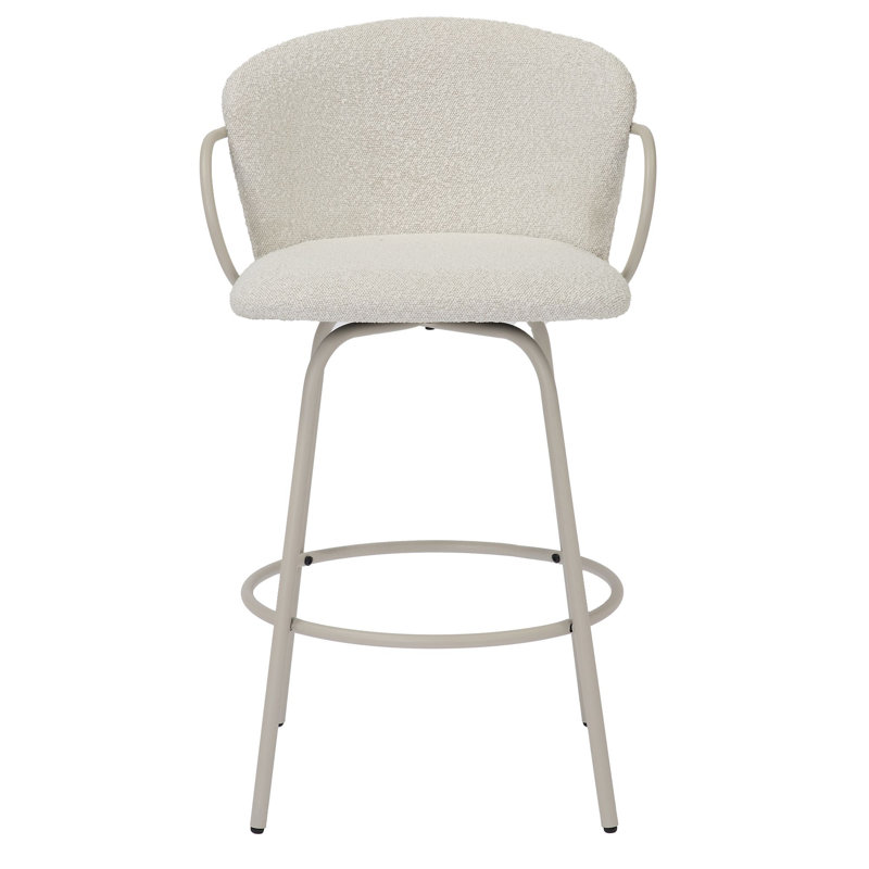 Tabouret de comptoir pivotant 26 po Liiza, Beige