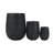 Egg-Shaped Stone-Look Planter Set Of 3 With Drainage Holes And Rubber Plug-307684661