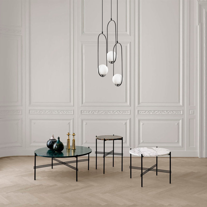 Luminaire suspendu géométrique unique à 3 lumières Mirari