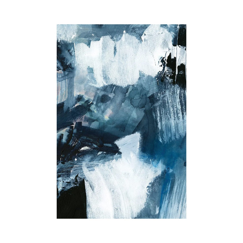 Composition In Blue II by Victoria Barnes - Wrapped Canvas Painting, 101.6cm H x 66.04cm W x 1.91cm D