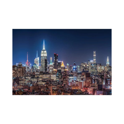 Midtown Manhattan avec l'Empire State Building de nuit