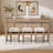 Frosted Glass Console Table With 3 Stools