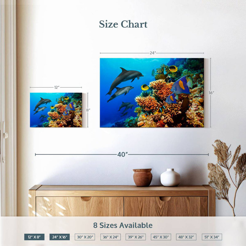 Reef Sea Life, 16" H x 24" W