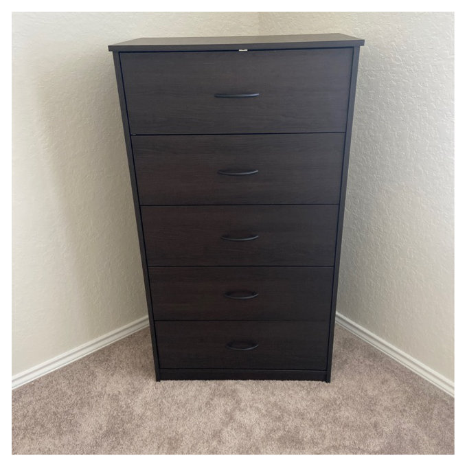 white christmas dresses Loft 5-Drawer Chest – Grain Wood Furniture main image 1