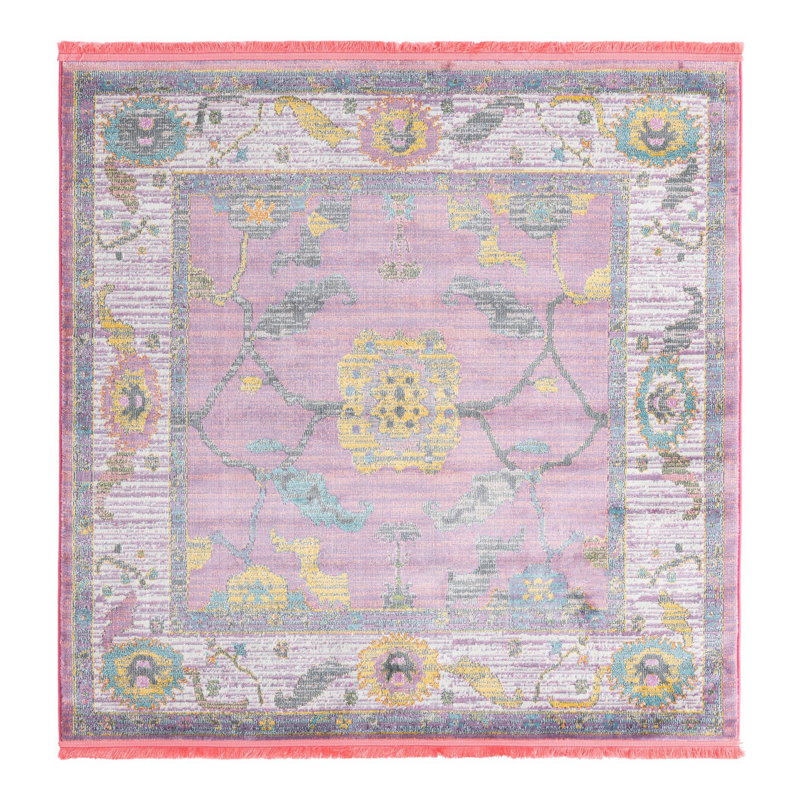 Haefner Oriental Indoor Rug, Square 5'5"