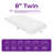 8" Medium Memory Foam Mattress-1429322747