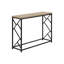 Narrow Console For - Brown Laminate Top And Modern Metal Legs Bedroom Accent Table Frame Taupe Surface