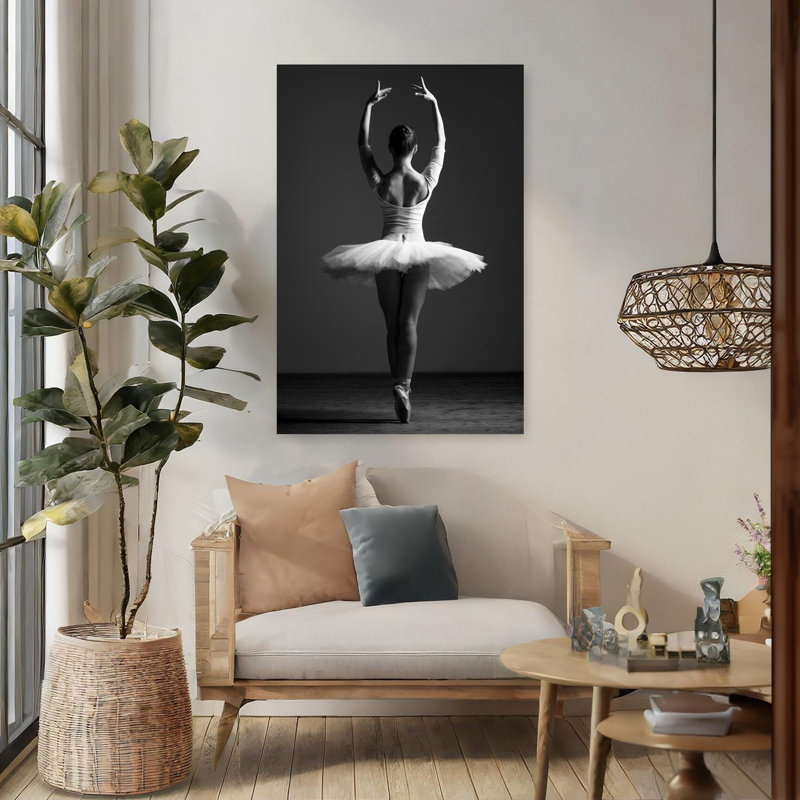 Art contemporain abstrait pirouette, H 48 po x l 32 po