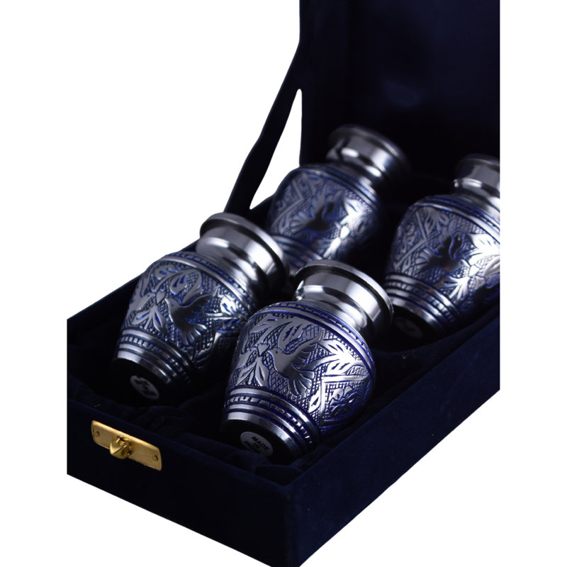 Rommert Hand-Etched Doves Keepsakes, Silver