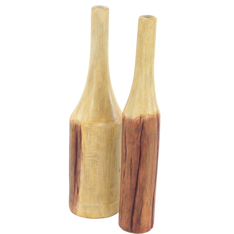 Whately Wood Floor Vase