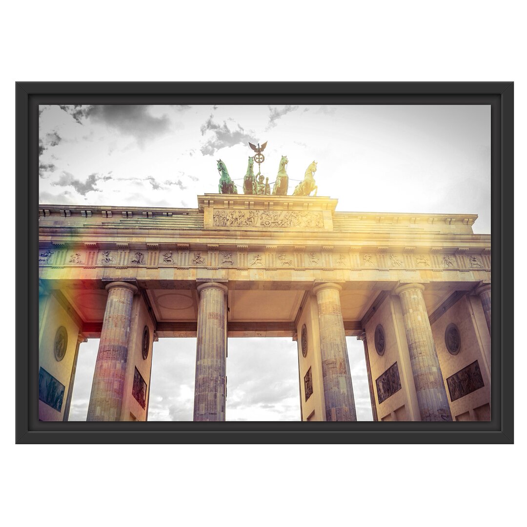 Gerahmtes Wandbild Brandenburger Tor in Berlin