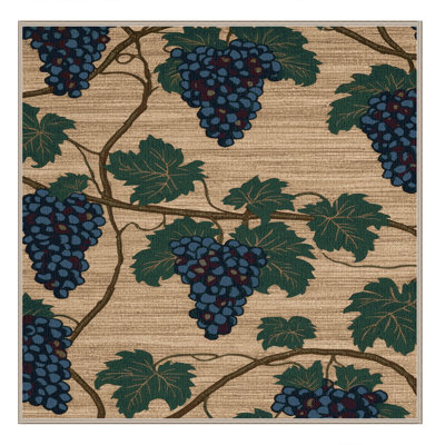  Tapis lavable raisin Muscadine